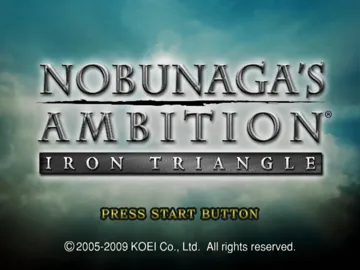 Nobunaga's Ambition - Iron Triangle screen shot title